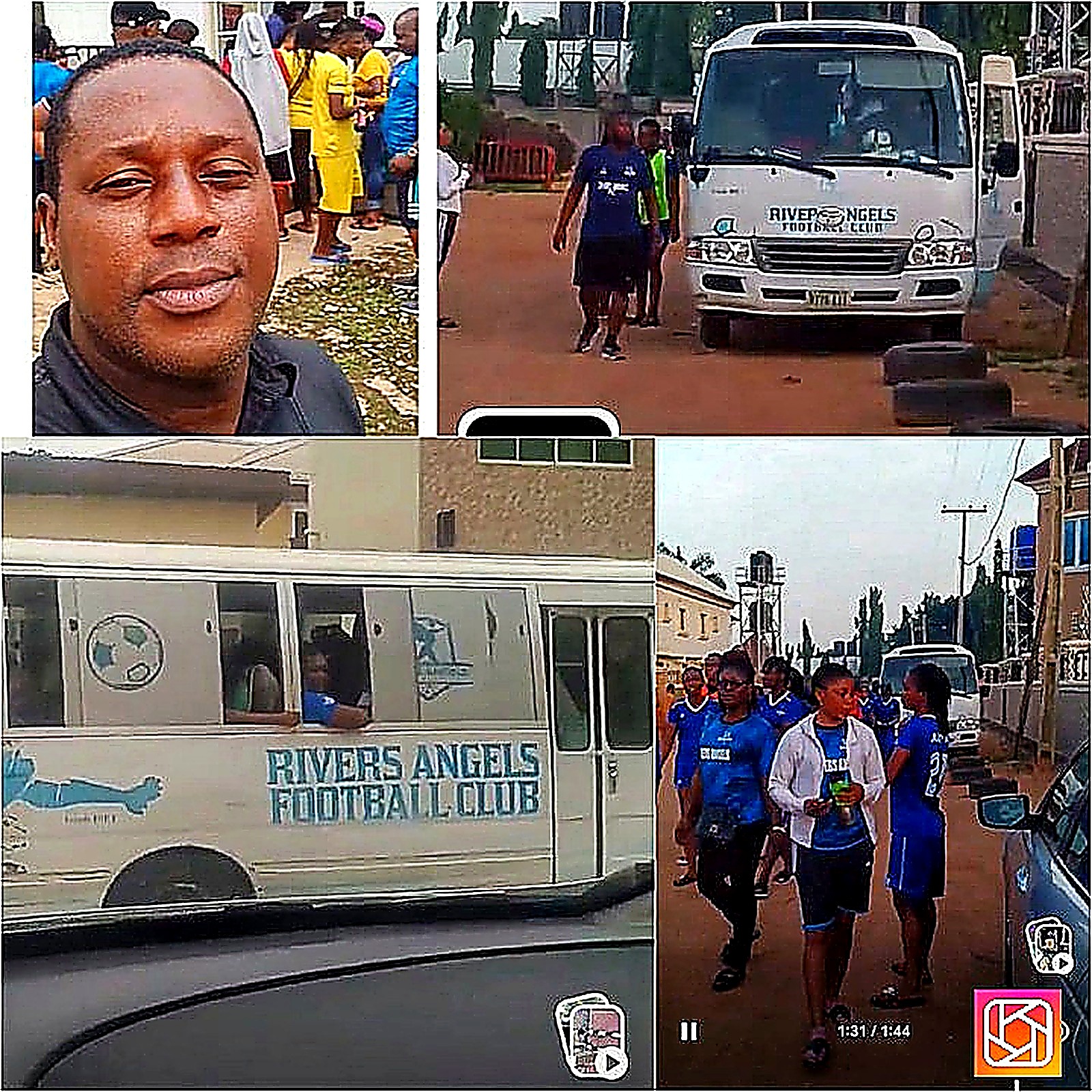 Rivers Angels Football Club team travel